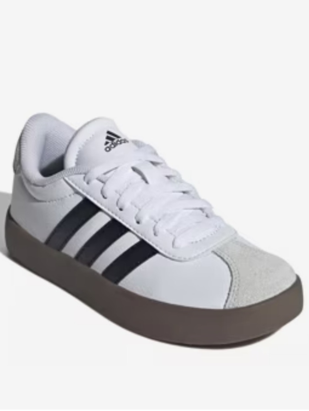 adidas White and Black Low-Top Casual Sneaker